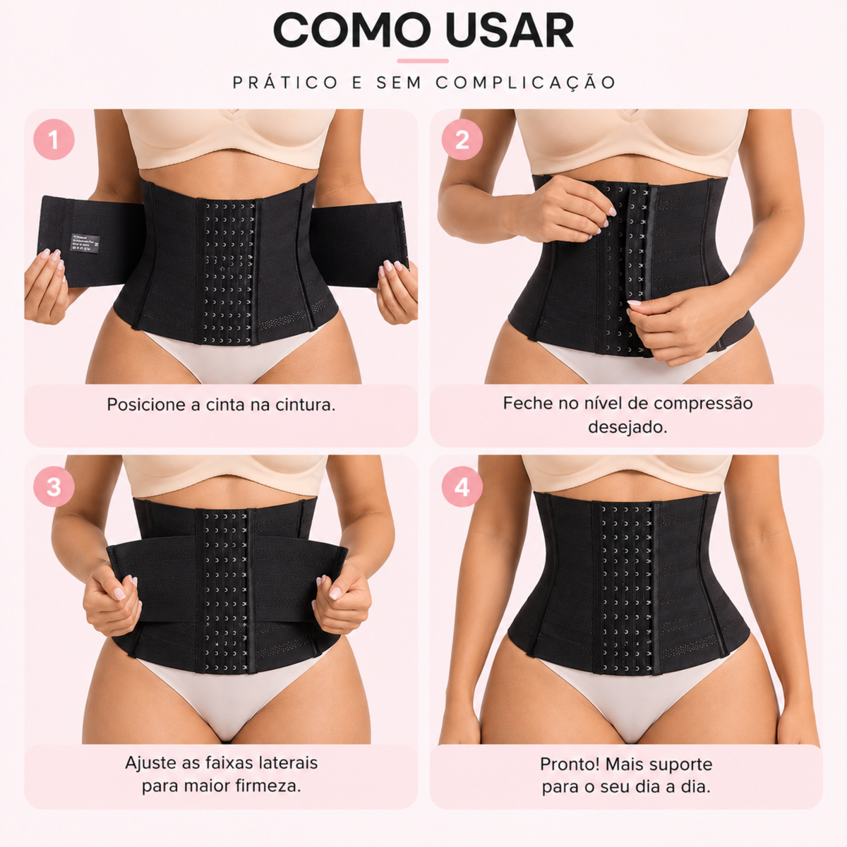 Cinta Modeladora Abdominal Ajustável