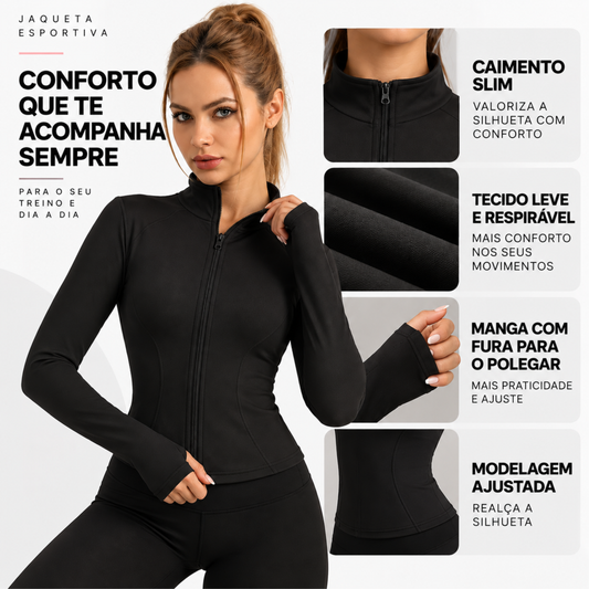 Jaqueta Esportiva Feminina de Treino